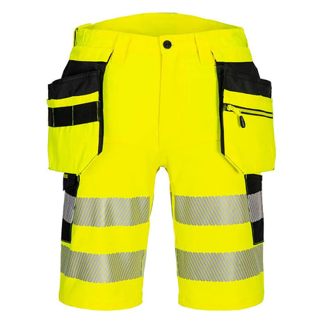 DX4 Hi-Vis Holster Pocket Shorts - Yellow/Black