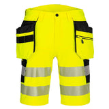 DX4 Hi-Vis Holster Pocket Shorts - Yellow/Black