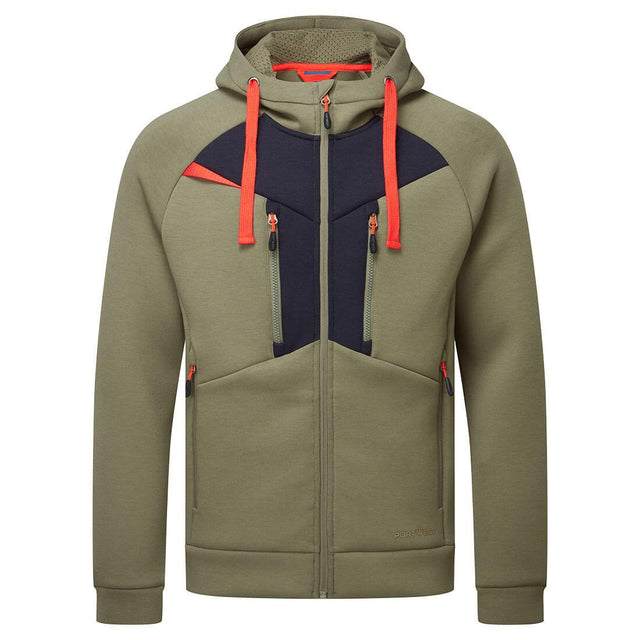 DX4 Zipped Hoodie - Moss Green