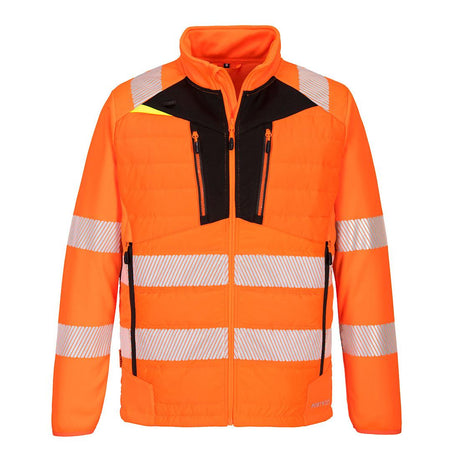 DX4 Hi-Vis Hybrid Baffle Jacket - Orange/Black