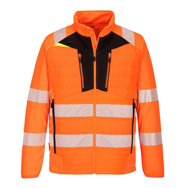 DX4 Hi-Vis Hybrid Baffle Jacket - Orange/Black