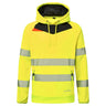 DX4 Hi-Vis Overhead Hoodie - Yellow/Black