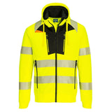 DX4 Hi-Vis Zip Hoodie - Yellow/Black