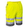 Hi-Vis Contrast Shorts - Yellow/Grey