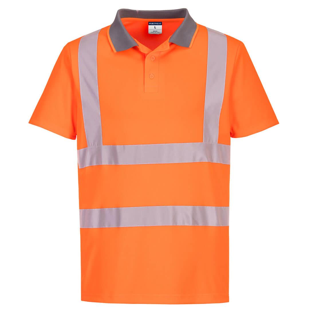 Eco Hi-Vis Polo Shirt S/S (6 Pack) - Orange