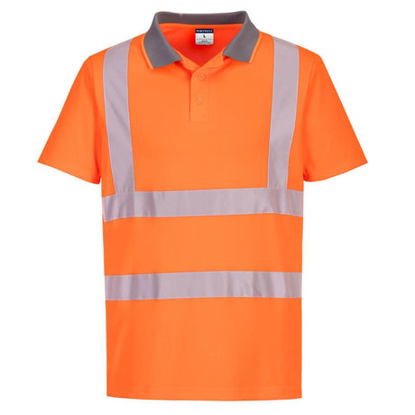 Eco Hi-Vis Polo Shirt S/S (6 Pack) - Orange