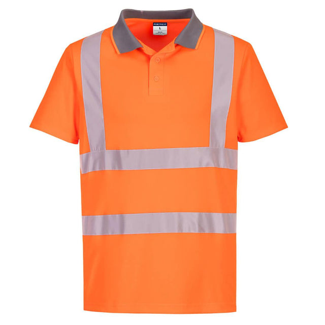 Eco Hi-Vis Polo Shirt S/S (6 Pack) - Orange