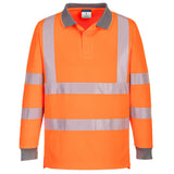 Eco Hi-Vis Polo Shirt L/S (6 Pack) - Orange