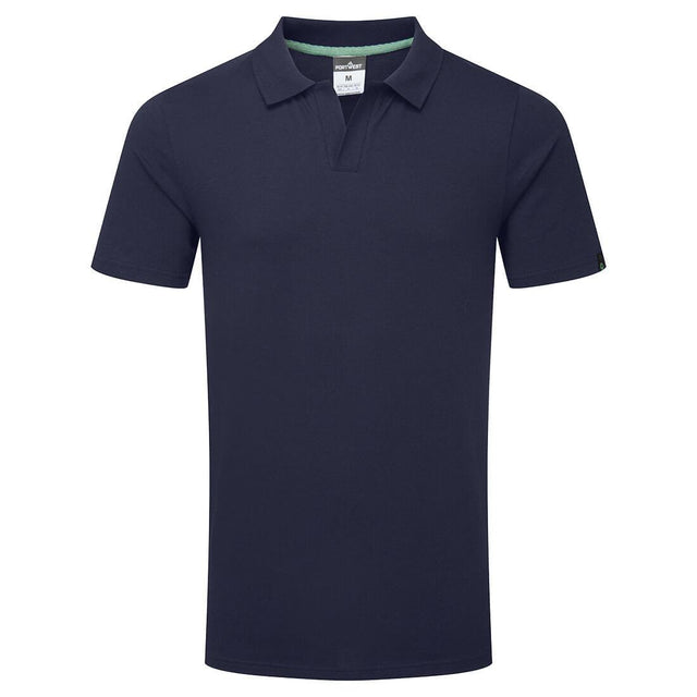 Organic Cotton Recyclable Polo Shirt S/S - Navy
