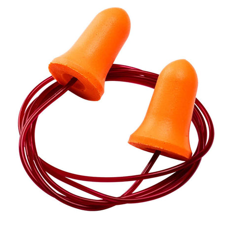 Bell Comfort PU Foam Ear Plugs Corded (200 Pairs) - Orange