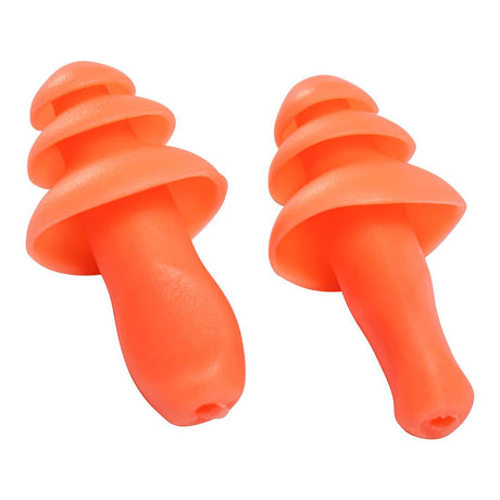 Reusable TPR Ear Plugs (50 Pairs) - Orange
