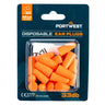 PU Foam Ear Plugs Blister Pack (10 Pairs) - Orange
