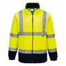 Hi-Vis Contrast Fleece - Yellow/Navy