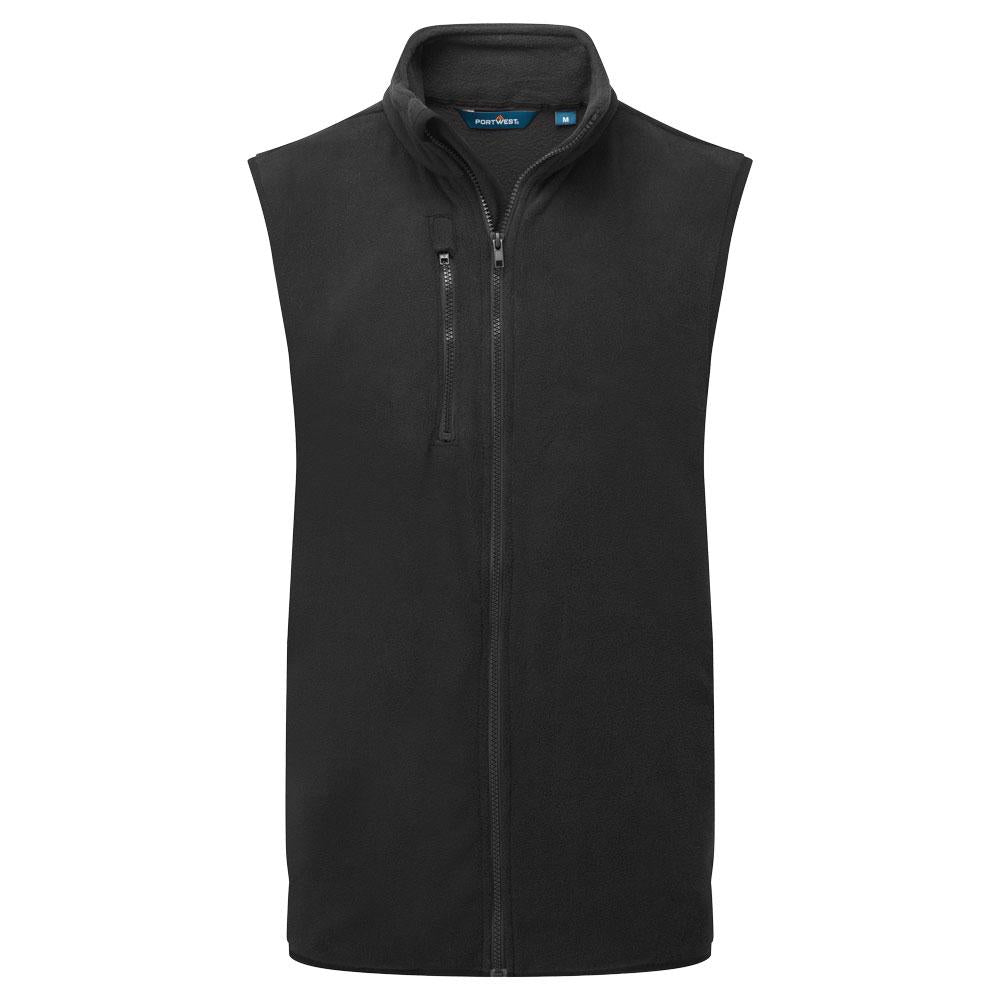 Eco Fleece Gilet - Black
