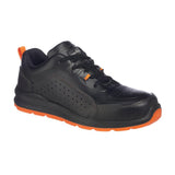 Composite Action Leather Trainer S1P SRC - Black/Orange