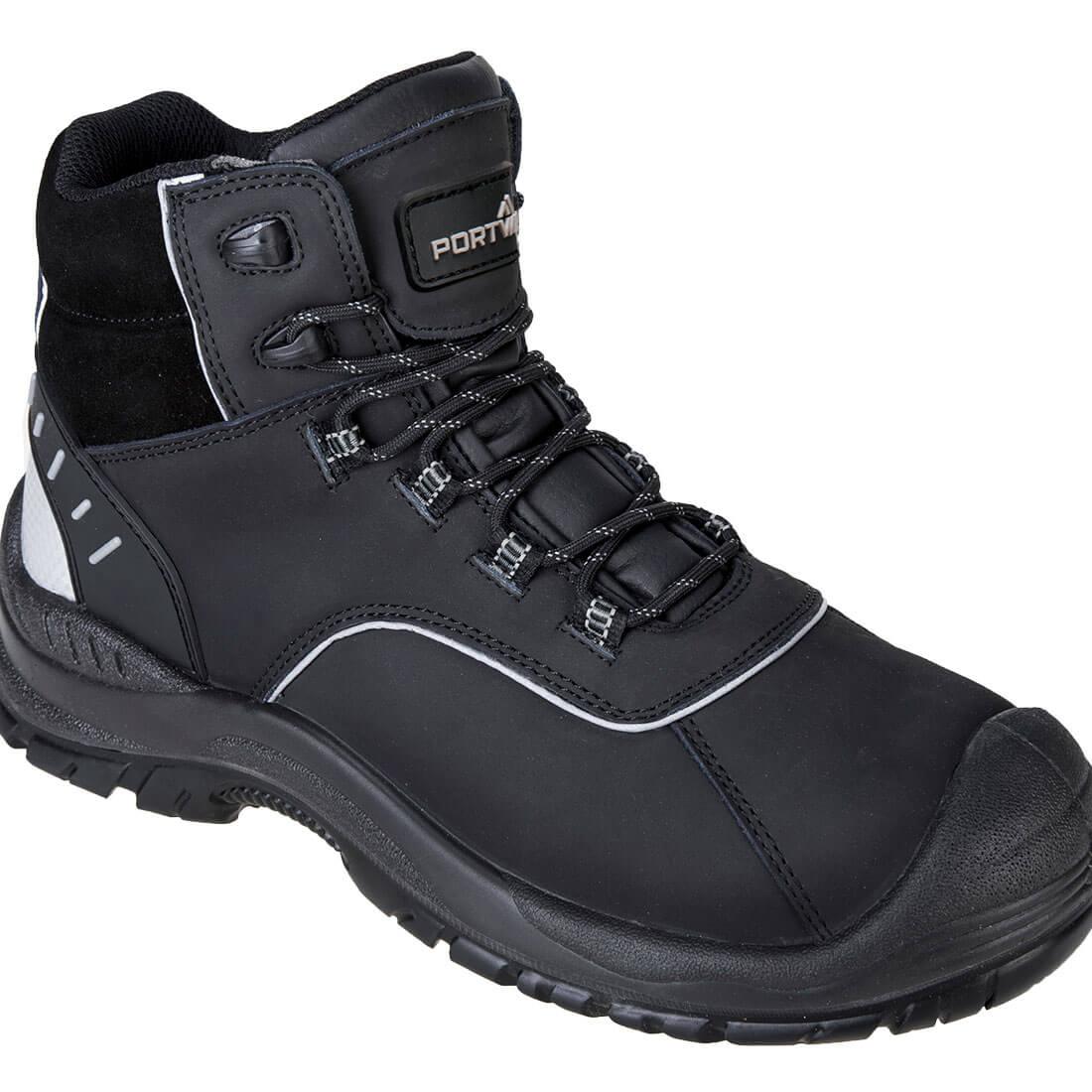 Composite Action Leather Ankle Boot S3L FO SR - Black