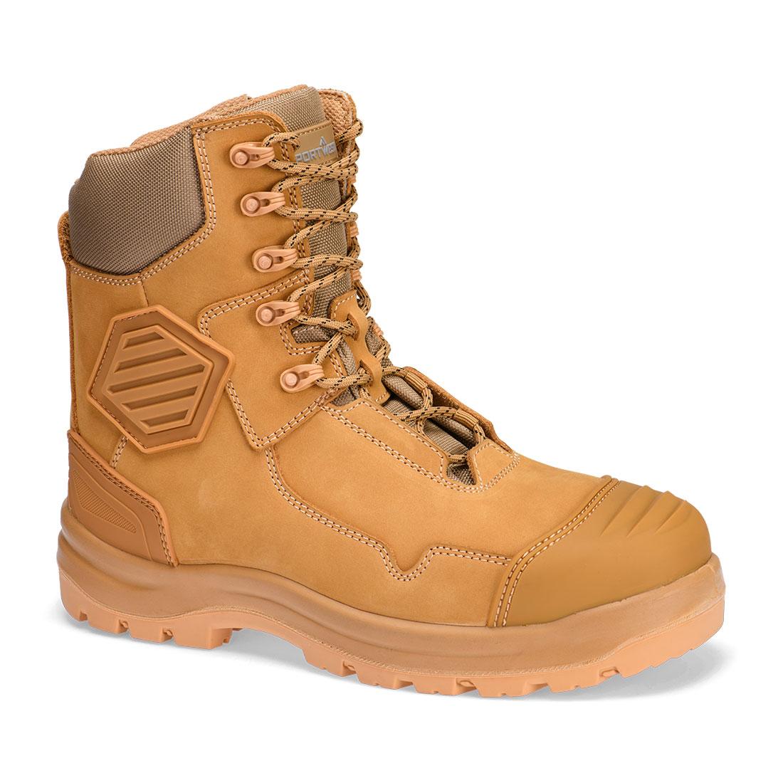 Composite Leather Shin Boot S3S HRO FO SC HI CI AN LG SR - Wheat