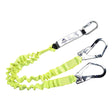 Double Elasticated 1.8m Lanyard With Shock Absorber - Yellow
