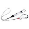 Single Kernmantle 1.8m Lanyard With Shock Absorber - White