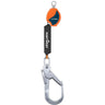 2m Self Retract Lifeline 140kg - Orange/Black