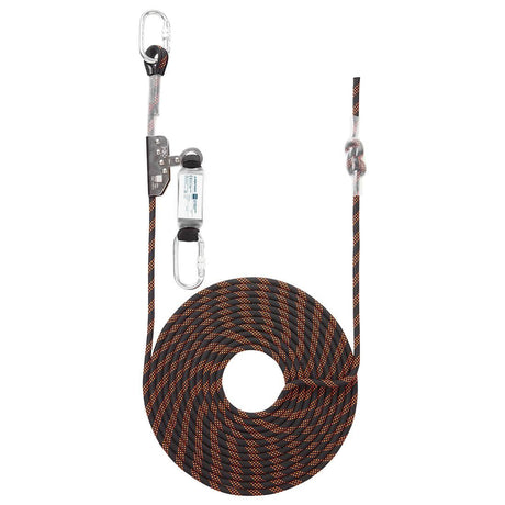 10m Rope Guided Fall Arrest - Black/Orange