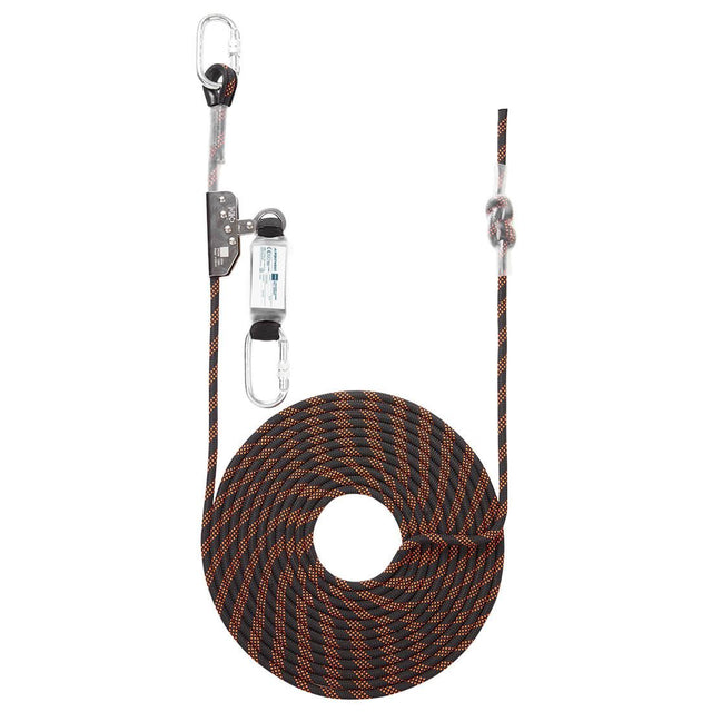 10m Rope Guided Fall Arrest - Black/Orange