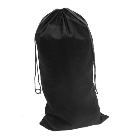 Nylon Drawstring Bag - Black