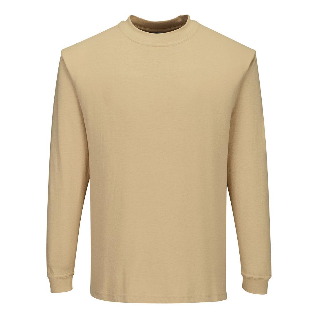 Modaflame Knit Anti-Static FR Long Sleeve T-Shirt - Tan