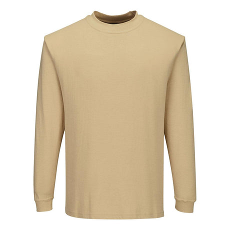 Modaflame Knit FR Long Sleeve T-Shirt - Tan