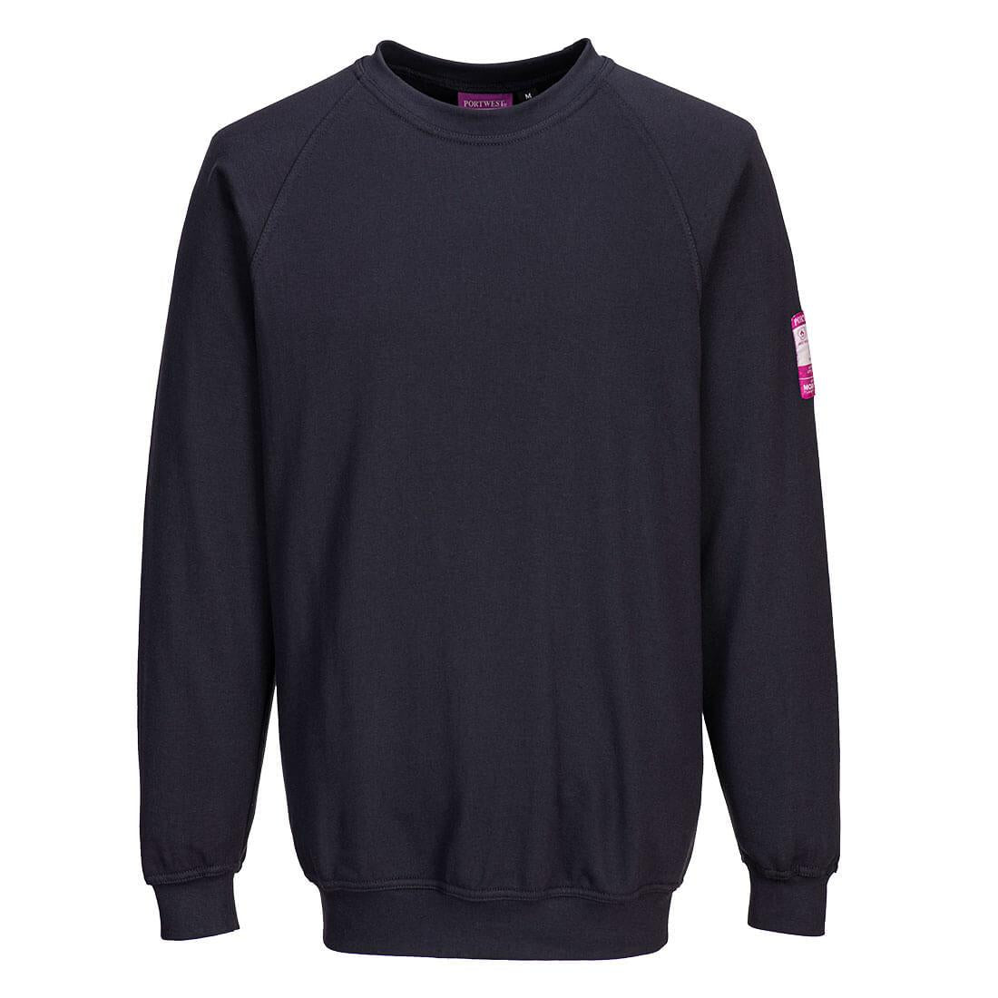 Modaflame Knit Anti-Static FR Long Sleeve Sweatshirt - Navy