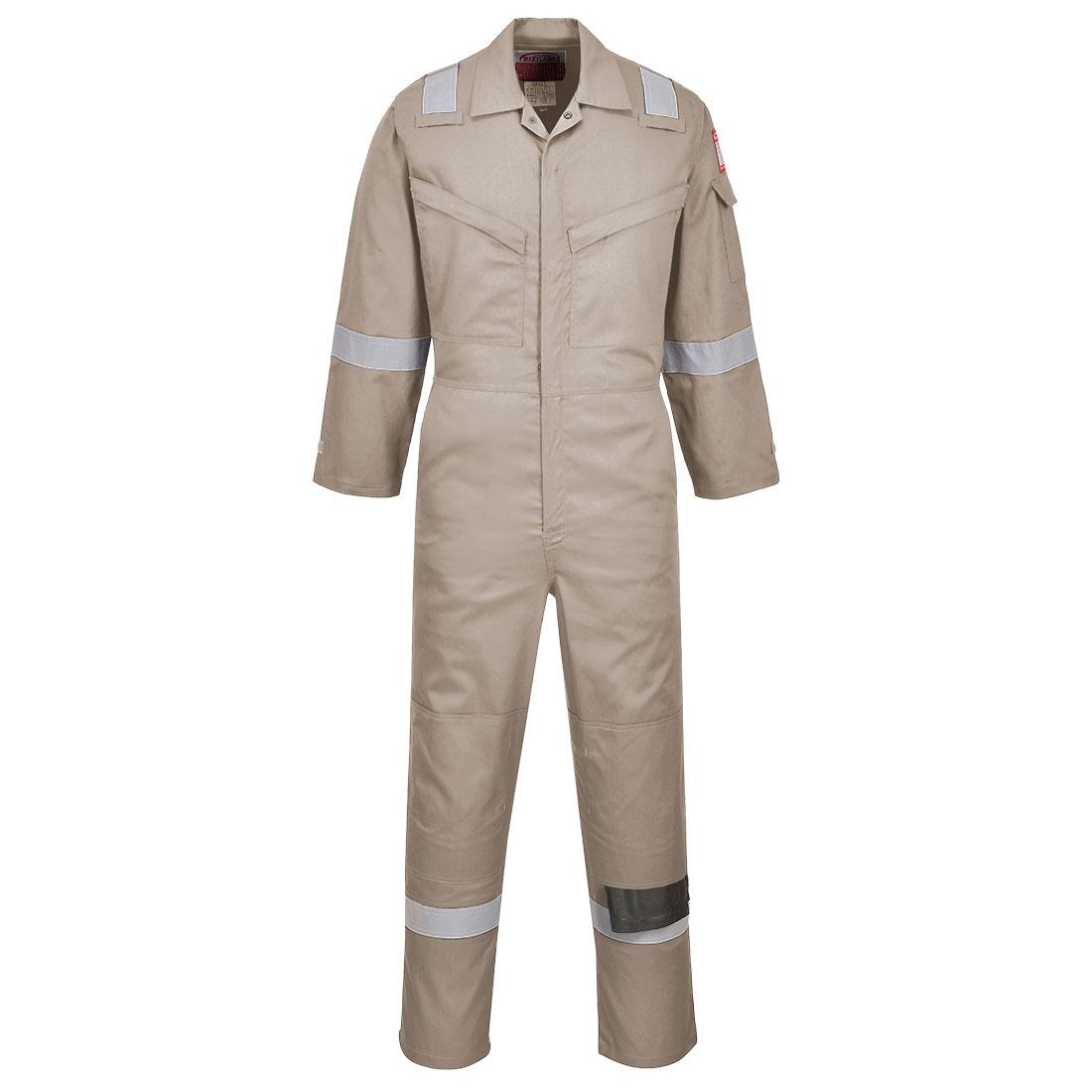 Bizflame Work FR Super Lightweight Anti-Static Coverall - Khaki