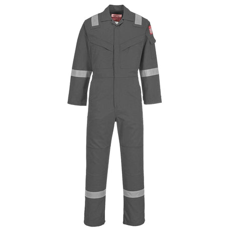 Bizflame Work Light Weight Anti-Static FR Coverall 280g - Grey