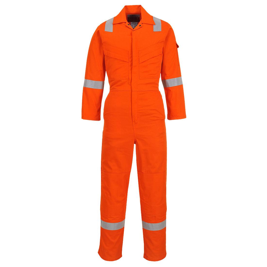 Bizflame Work Light Weight Anti-Static FR Coverall 280g - Orange