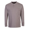 Bizflame Knit FR Long Sleeve Henley - Grey