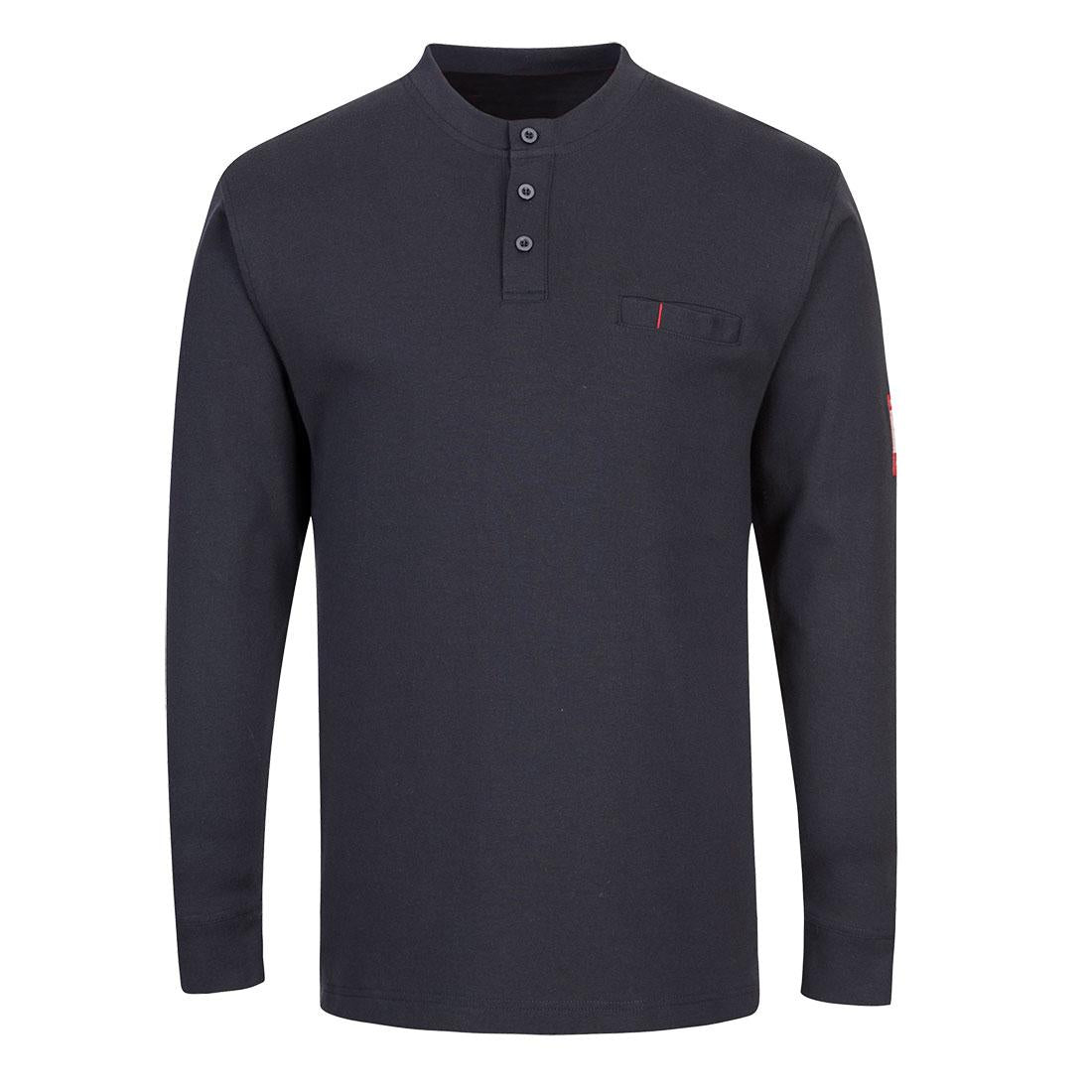 Bizflame Knit Antistatic FR Henley - Navy