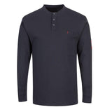 Bizflame Knit FR Long Sleeve Henley - Navy