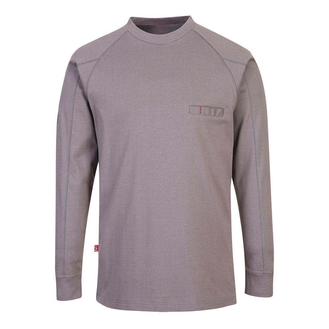 Bizflame Knit Anti-Static FR Crew Neck - Grey