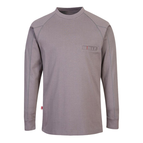 Bizflame Knit Anti-Static FR Crew Neck - Grey