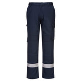 Bizflame Work Lightweight Stretch Panelled FR Trousers - Navy