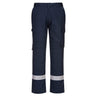 Bizflame Work Lightweight Stretch Panelled FR Trousers - Navy