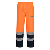 Bizflame Rain+ Hi-Vis Multi-Norm Contrast FR Trousers - Orange/Navy