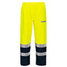 Bizflame Rain+ Hi-Vis Multi-Norm Contrast FR Trousers - Yellow/Navy