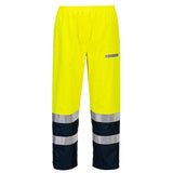 Bizflame Rain+ Hi-Vis Light Arc FR Trouser - Yellow/Navy