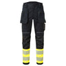PW3 Modaflame Work Hi-Vis Class 1 FR Holster Trousers - Yellow/Black