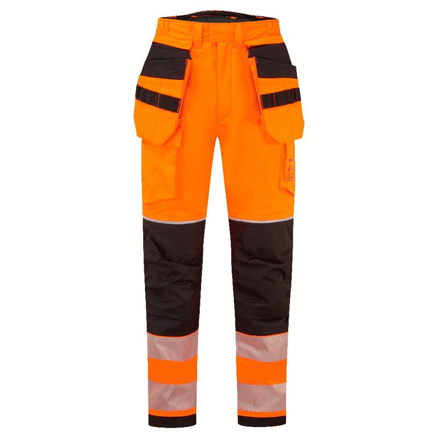 PW3 Modaflame Rain+ Hi-Vis FR Winter Holster Trousers - Orange/Black