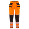 PW3 Modaflame Rain+ Hi-Vis FR Winter Holster Trousers - Orange/Black
