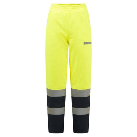Bizflame Rain+ Hi-Vis Multi-Norm Contrast FR Winter Trousers - Yellow/Navy