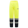 Bizflame Rain+ Hi-Vis Multi-Norm Contrast FR Winter Trousers - Yellow/Navy