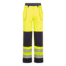 Bizflame Work Hi-Vis Contrast FR Holster Trousers - Yellow/Navy