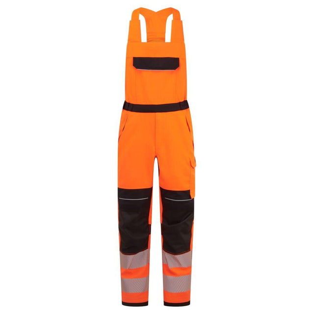 PW3 Modaflame Work HVO Multi-Norm FR Bib and Brace - Orange/Black
